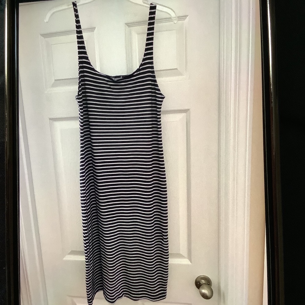 Zara striped tank dress L